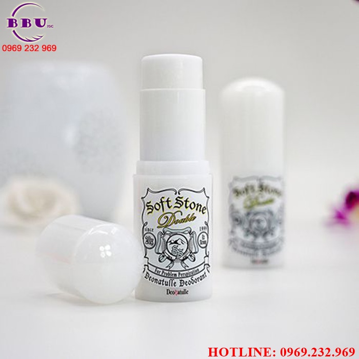 Lăn khử mùi đá khoáng soft stone 20g nhật bản