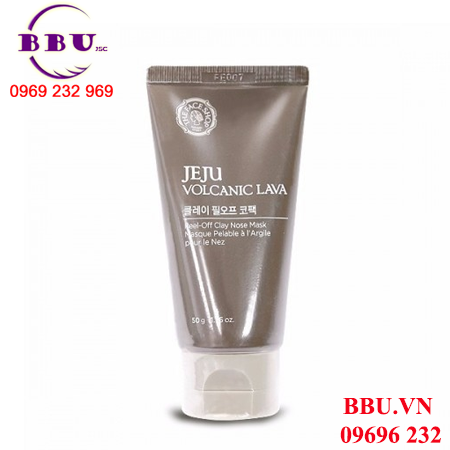 The face shop jeju volcanic lava peel-off clay nose mask của hàn