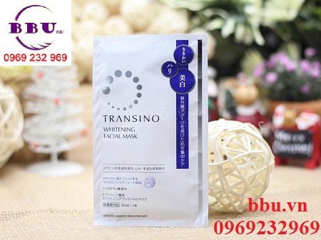 Mặt làm làm trắng da transino whitening facial mask của nhật