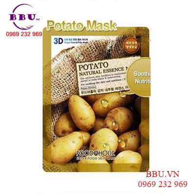 Mặt nạ 3d khoai tây potato natural essence mask foodaholic