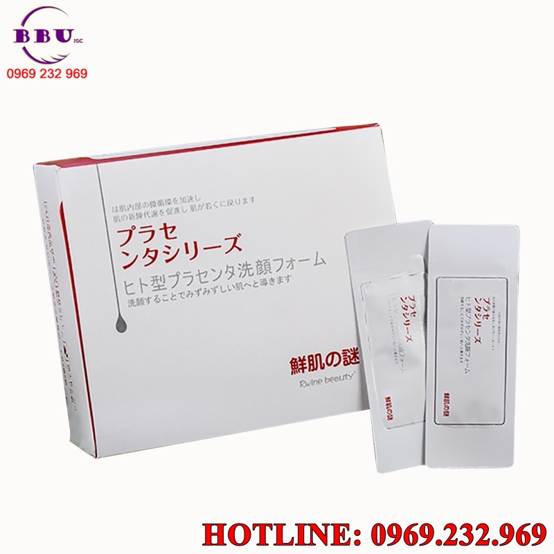 Mặt nạ nhau thai ủ trắng da rwine beauty placenta nhật bản