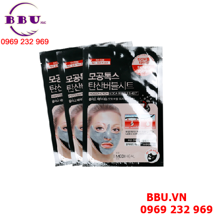 Mặt nạ thải độc mediheal mogongtox soda bubble sheet