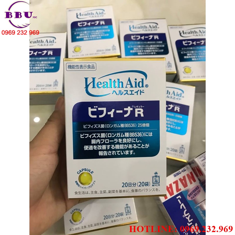 Men vi sinh health aid bifina r nhật bản 20 gói