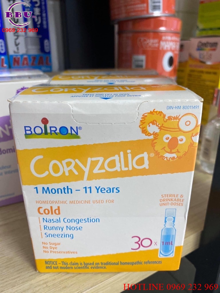 Muối uống vi lượng đồng căn coryzalia boiron