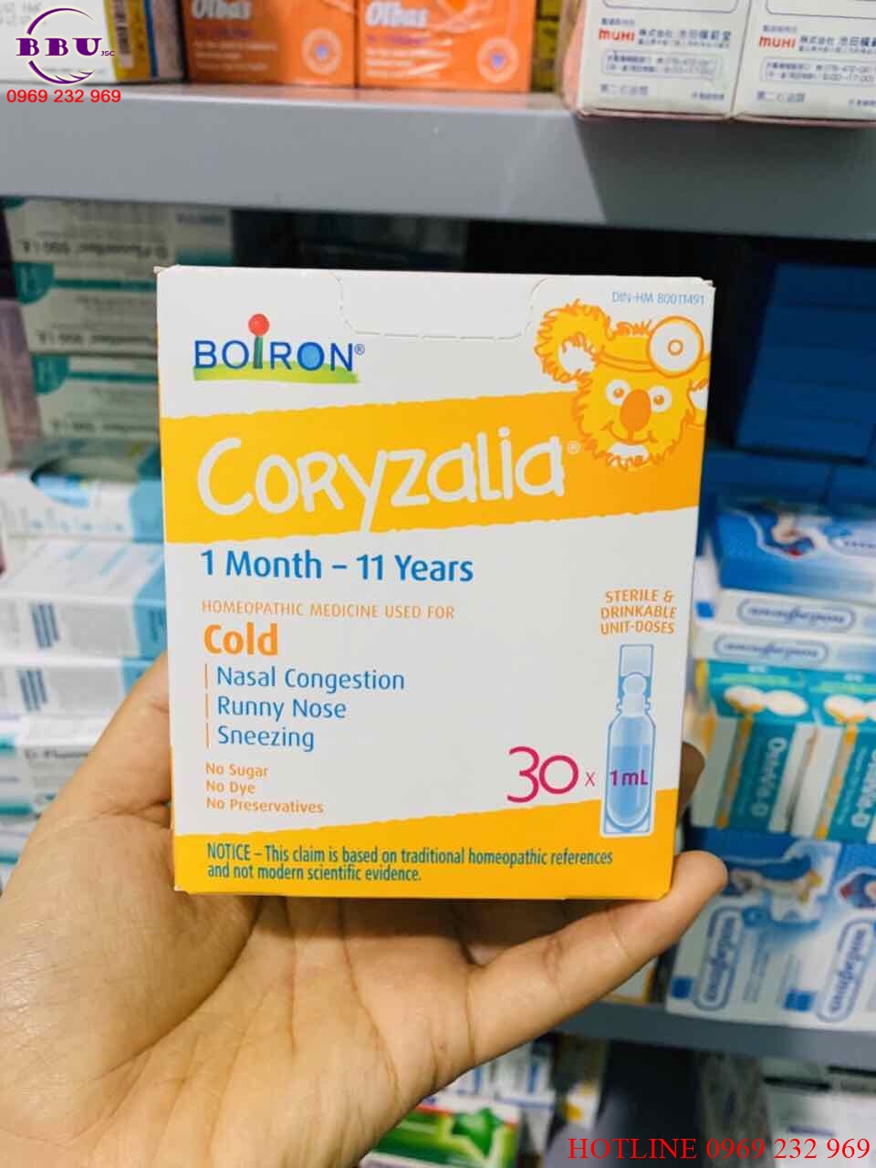 Muối uống vi lượng đồng căn coryzalia boiron