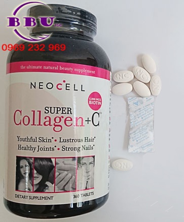 Neocell super collagen +c type 1&3 360 viên (hàng mỹ)