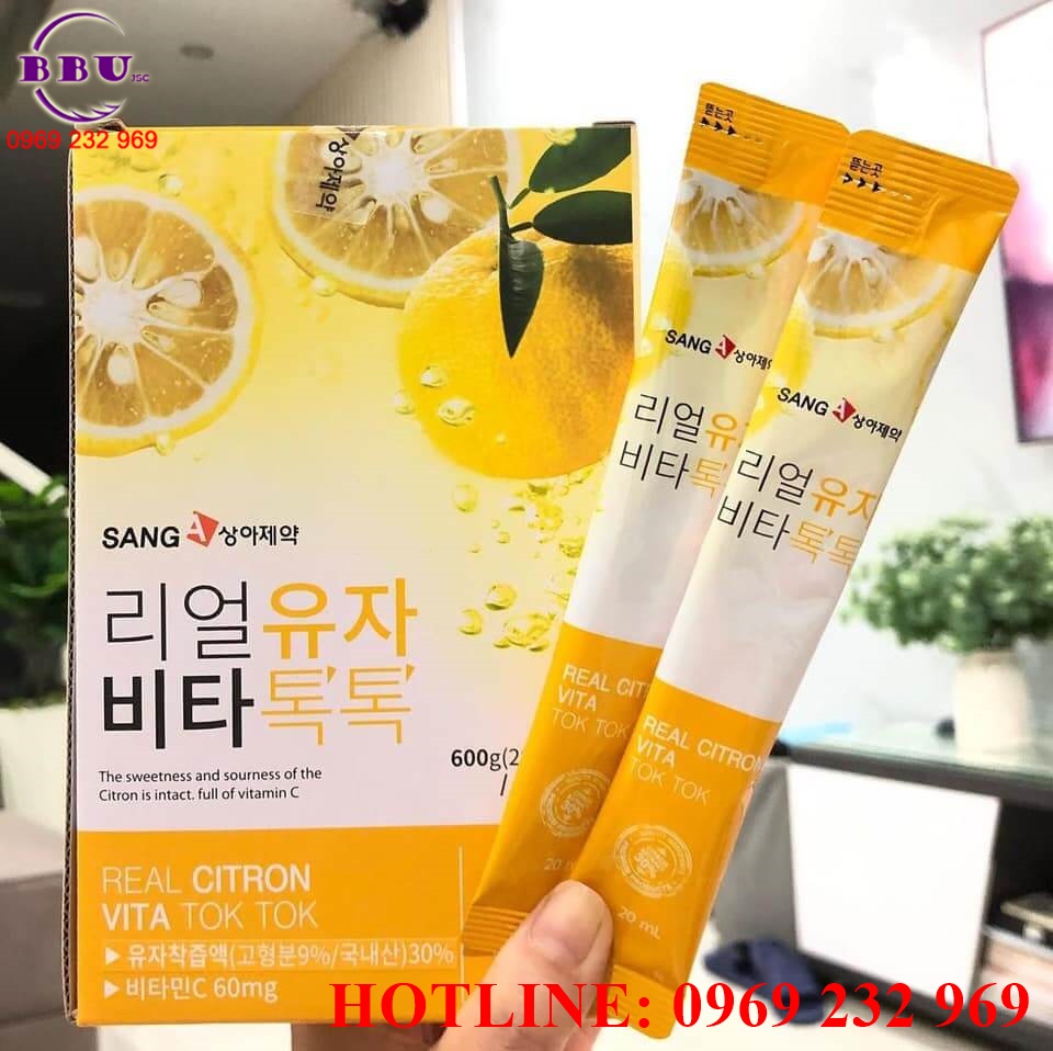 Nước ép chanh sanga real citron tok tok giảm cân