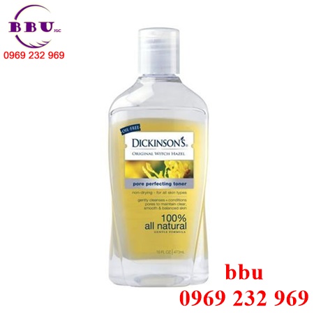 Nước hoa hồng dickinson’s original witch hazel pore perfecting toner