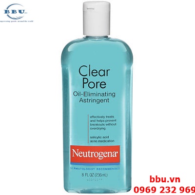 Nước hoa hồng neutrogena clear pore oil eliminating astringent toner