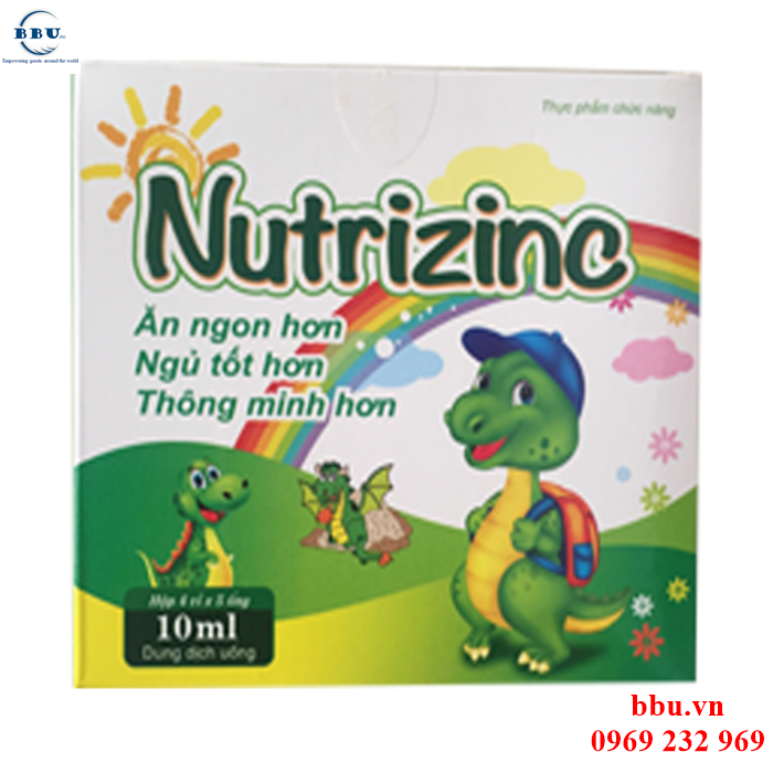 Nutrizinc bổ sung kẽm, phát triển trí não và tăng cường miễn dịch