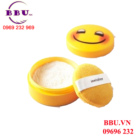 Phấn bột innisfree emoji no sebum mineral powder (limited) hình mặt cười