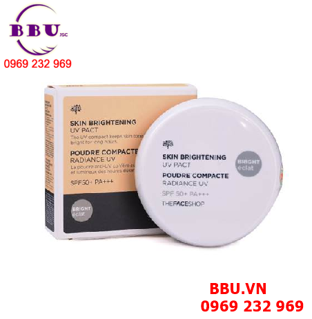 Phấn the face shop skin brightening uv pact