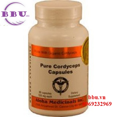 Pure cordycepsfs aloha 90 viên đông trùng hạ thảo 