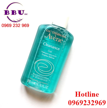 Sữa rửa mặt dành cho da nhờn eau thermale avene cleanance cleansing gel