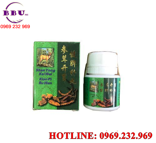 Sâm nhung khai vị kiện tỳ đại bổ hoàn - shen yong kai wei kian pi bu wan