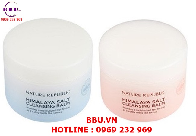 Sáp tẩy trang nature republic himalaya salt cleansing balm hàn quốc