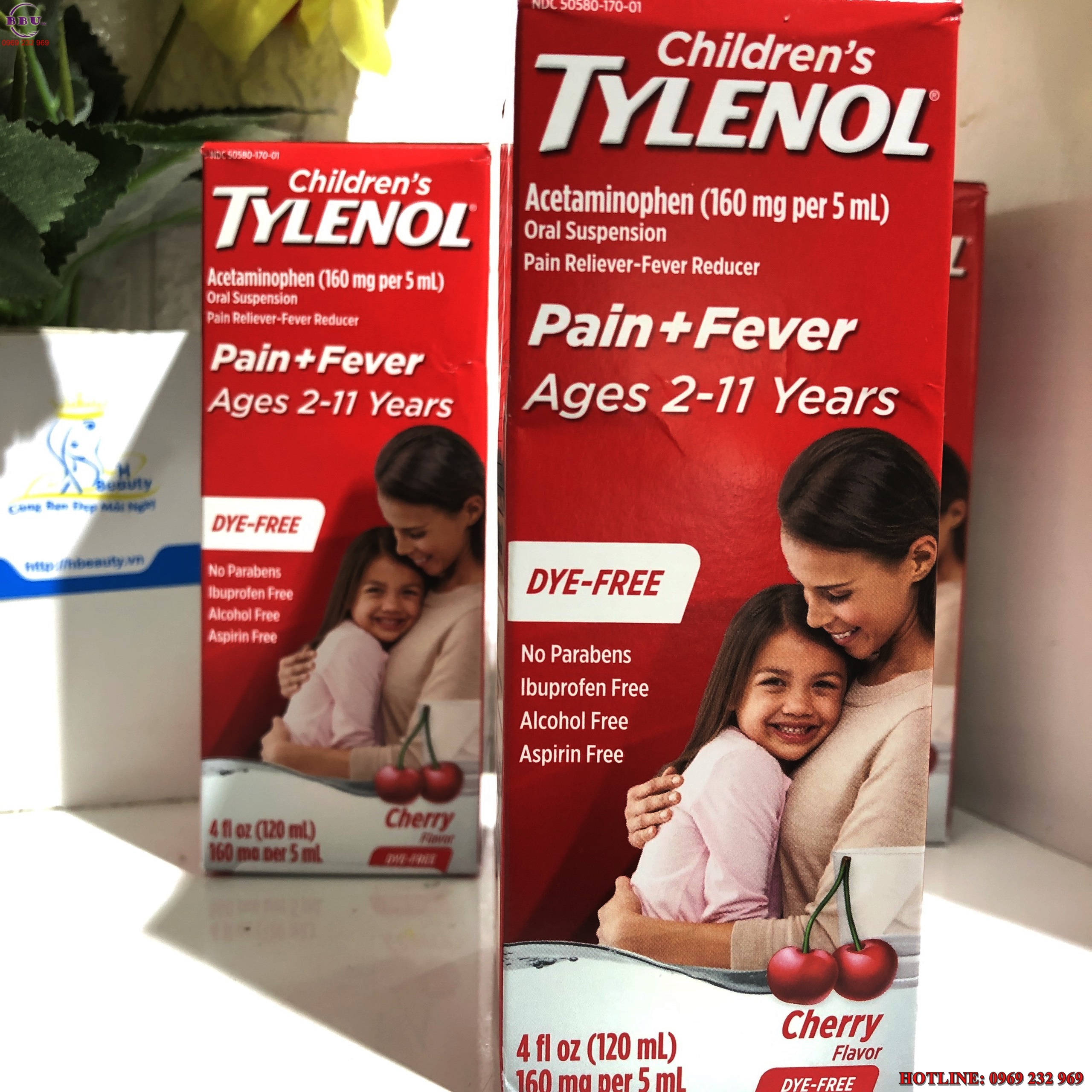 Siro giảm đau hạ sốt cho trẻ children’s tylenol pain fever