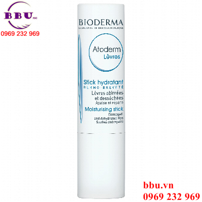 Son dưỡng môi không màu bioderma atoderm levres stick hydratant gợi cảm