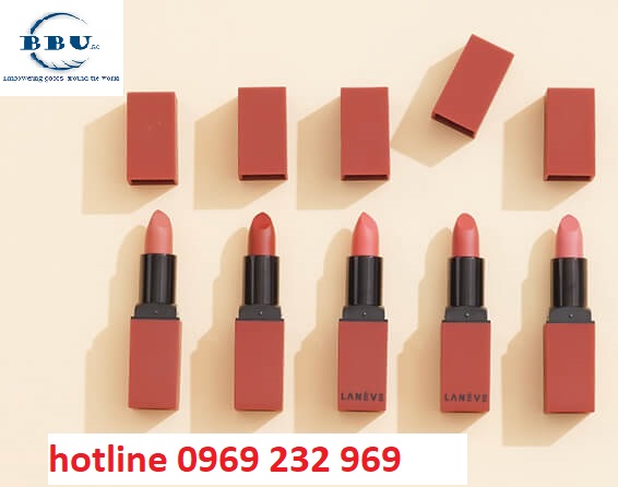 Son thỏi lì môi lanéve rose velvet lipstick