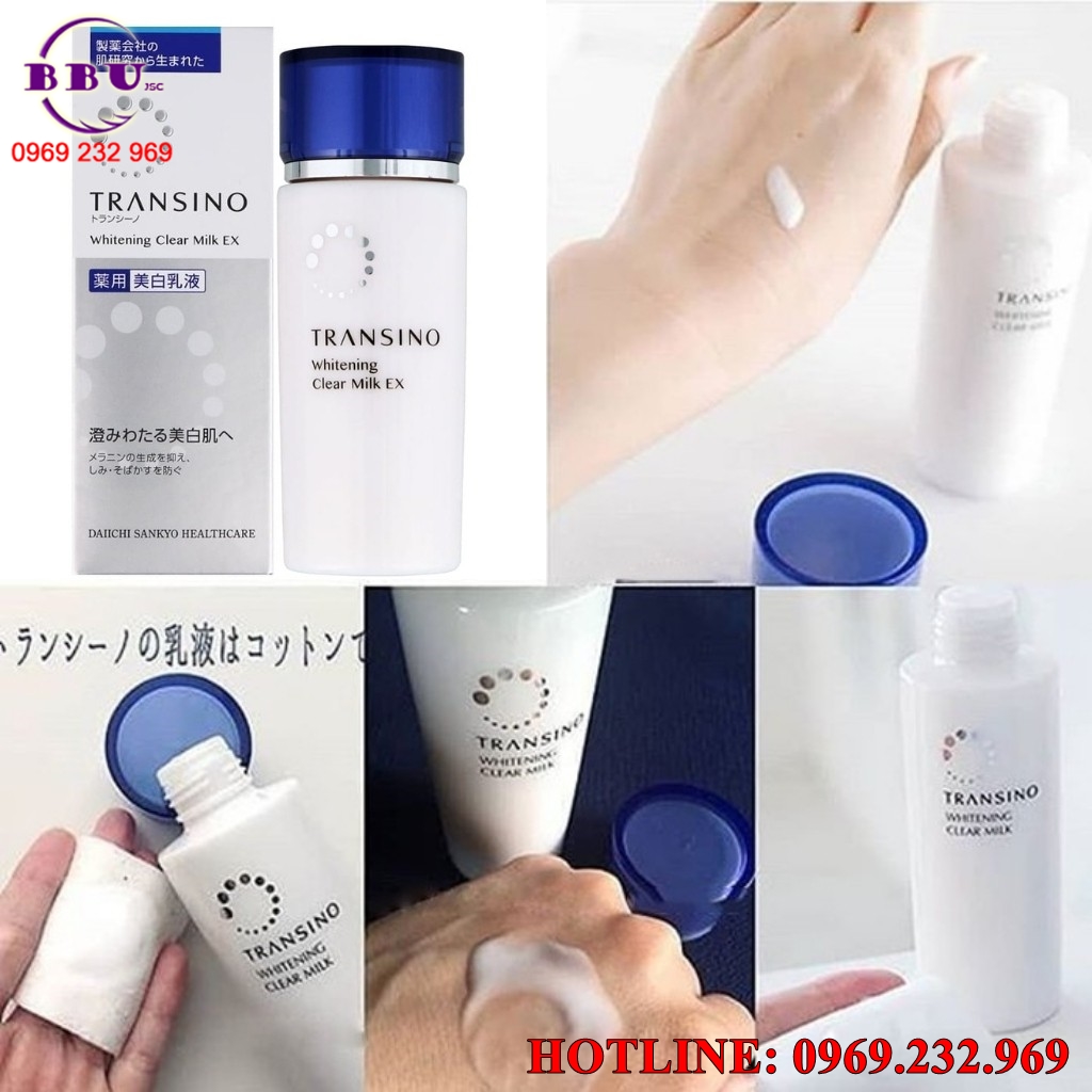 Sữa dưỡng trắng da trị nám transino whitening clear milk ex