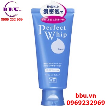Sữa rửa mặt shiseido perfect whip foam của nhật-tuýp 120g