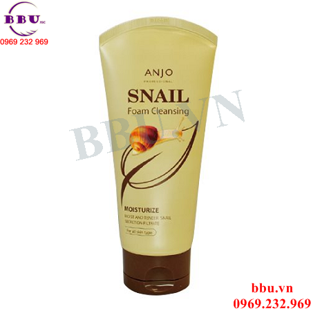 Sữa rửa mặt dưỡng ẩm ốc sên anjo snail foam cleansing 150ml