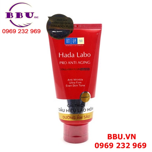 Sản phẩm sữa rửa mặt dưỡng da chống lão hóa hada labo