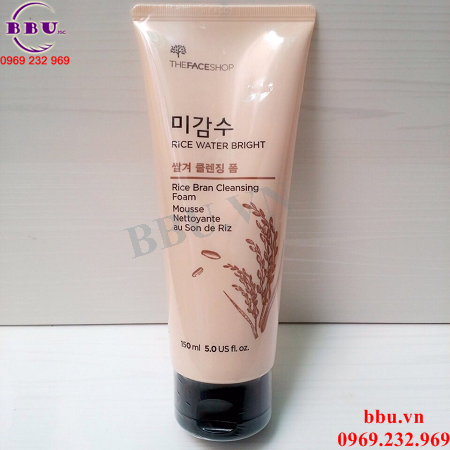 S­ữa rửa mặt làm sáng da chiết xuất gạo rice water bright cleansing foam
