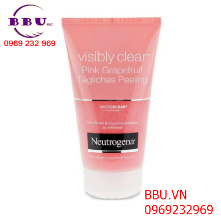 Sữa rửa mặt neutrogena visibly clear pink grapefruit tagliches peeling
