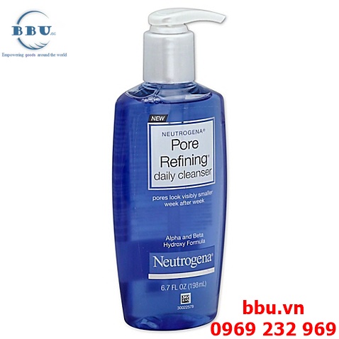Sữa rửa mặt se lỗ chân lông neutrogena pore refining daily cleaser