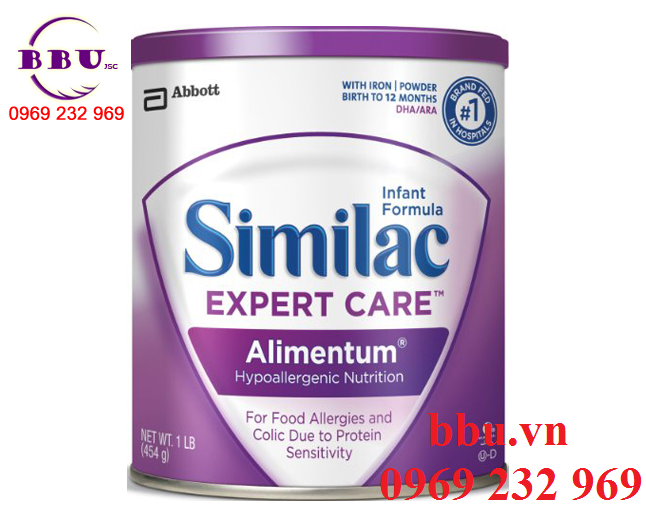 Sữa similac alimentum cho bé sinh non không gây dị ứng từ 0 - 12 tháng hộp 454g