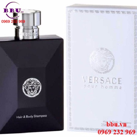 Sữa tắm gội toàn thân dành cho nam hương nước hoa versace pour homme hair & body shampoo