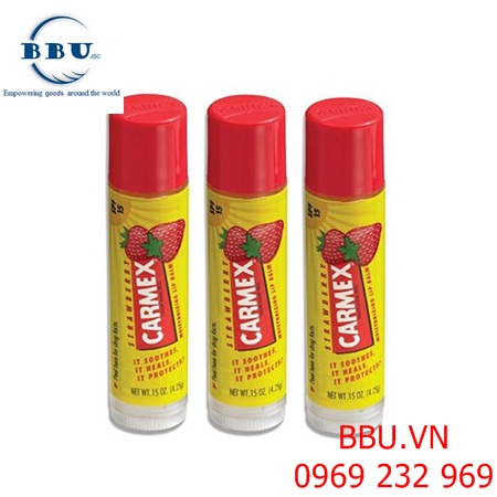 Son dưỡng môi chống nắng carmex strawberry  lip balm