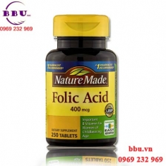 Thuốc bổ sung axit folic nature made folic acid của mỹ Thuốc bổ sung axit folic nature made folic acid của mỹ