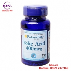 Viên uống hỗ trợ thiếu máu puritan pride folic acid 400mcg của mỹ  Viên uống hỗ trợ thiếu máu puritan pride folic acid 400mcg của mỹ