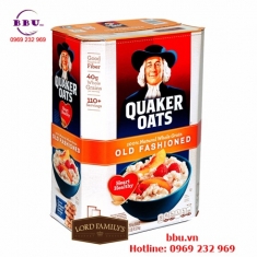Yến mạch ăn liền nguyên chất quaker oats old fashioned hộp 4,52kg của mỹ Yến mạch ăn liền nguyên chất quaker oats old fashioned hộp 4,52kg của mỹ