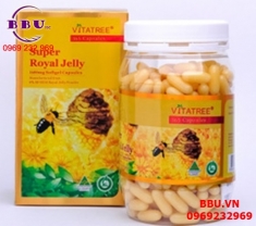 Sữa ong chúa vitatree super royal jelly 1600mg 365 viên nhập từ úc Sữa ong chúa vitatree super royal jelly 1600mg 365 viên nhập từ úc