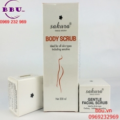 Kem tẩy tế bào da chết sakura body scrub Kem tẩy tế bào da chết sakura body scrub