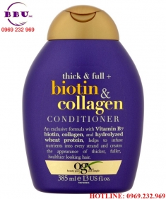 Dầu xả ogx thick and full biotin and collagen Dầu xả ogx thick and full biotin and collagen