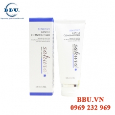 sữa rửa mặt cho da nhạy cảm sakura sensitive gentle cleansing foam  sữa rửa mặt cho da nhạy cảm sakura sensitive gentle cleansing foam