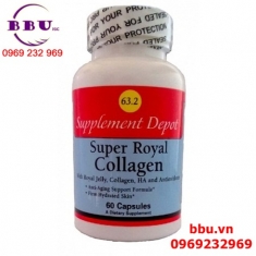 Sữa ong chúa super royal collagen no.63.2 60 viên của mỹ Sữa ong chúa super royal collagen no.63.2 60 viên của mỹ