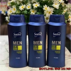 Sữa tắm gội nam suave men 3in1 citrus rush  Sữa tắm gội nam suave men 3in1 citrus rush