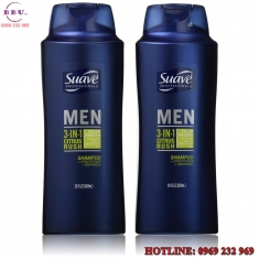 Sữa tắm gội suave men 3 in 1 citrus rush Sữa tắm gội suave men 3 in 1 citrus rush