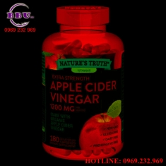 Viên uống giấm táo hữu cơ nature truth apple cider vinegar 1200 mg Viên uống giấm táo hữu cơ nature truth apple cider vinegar 1200 mg