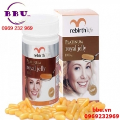 Viên uống sữa ong chúa rebirth platinum royal jelly 60 viên của úc Viên uống sữa ong chúa rebirth platinum royal jelly 60 viên của úc