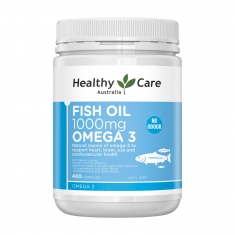 Dầu cá fish oil healthy care omega 3 của úc 1000mg 400 viên Dầu cá fish oil healthy care omega 3 của úc 1000mg 400 viên
