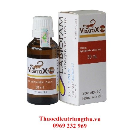 Thuốc điều trị ung thư từ nọc độc bò cạp vidatox plus 