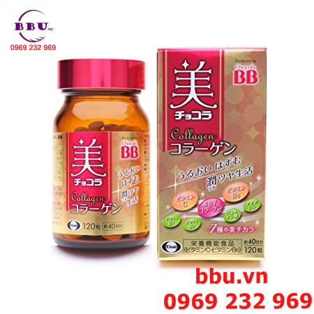 Thuốc làm đẹp, xoá vết thâm do mụn ( bb chocola collagen 120v)