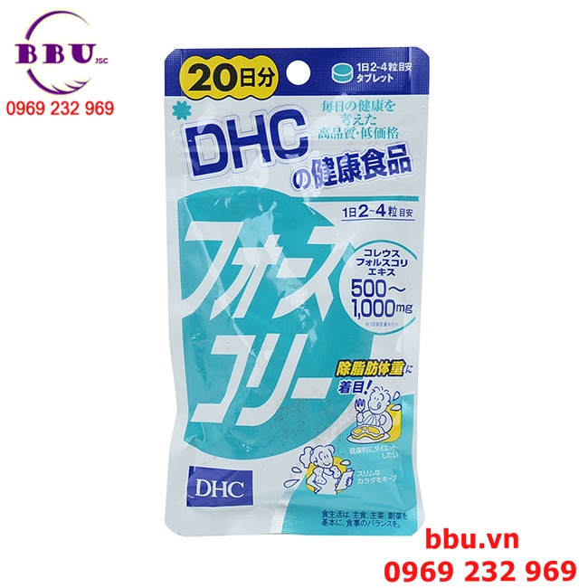 Thuốc uống giảm cân dhc 20 hộp 80 viên của nhật bản