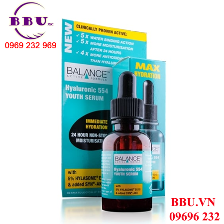 Tinh chất dưỡng da balance active formula hyaluronic 554 youth serum